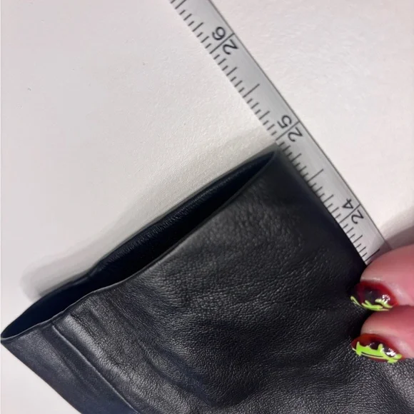 Michael Kors Black Leather Jacket with Gold Accents - Picture 7 of 9